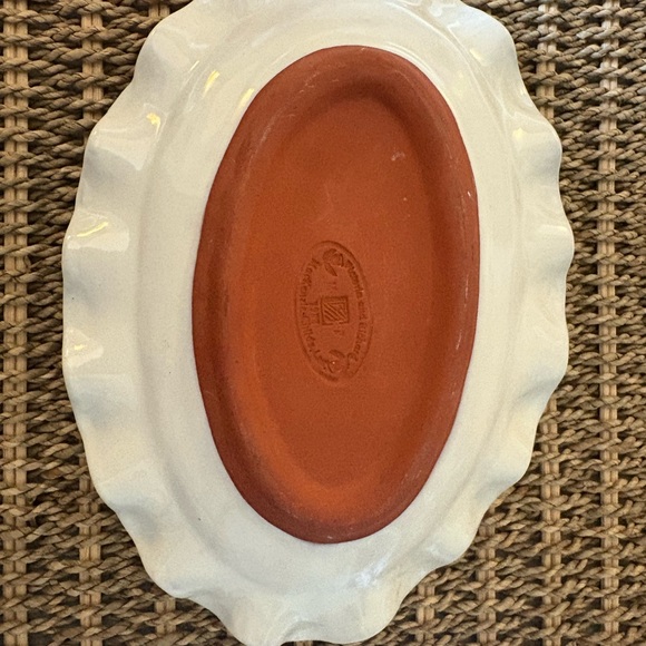 Mackenzie Childs vintage (1988) ruffled oval platter - Picture 4 of 6